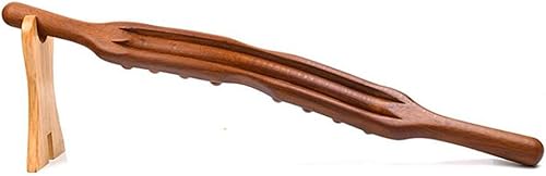Miniatura 4 de Palo de masaje de madera Guasha Scraping Stick Handheld 26 cuentas Point Gua Sha Stick Masaje corporal para cinturaespaldahombromuslopierna