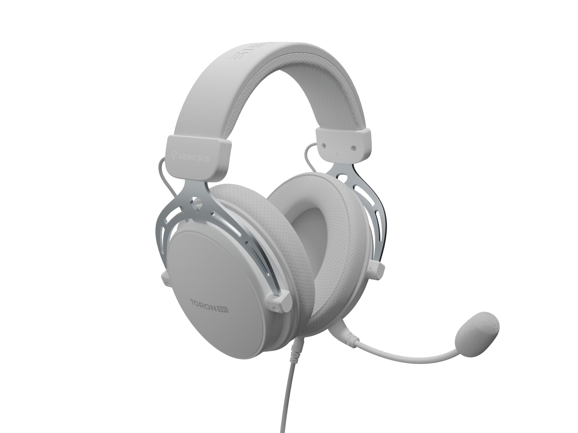 Genesis Toron 531 Gaming Headset – Over-Ear Kopfhörer mit 50 mm Treibern, abnehmbares Mikrofon, 3,5 mm Klinke, geschlossene Bauweise, Lautstärkeregler am Kabel, kompatibel mit PC und Spielkonsole
