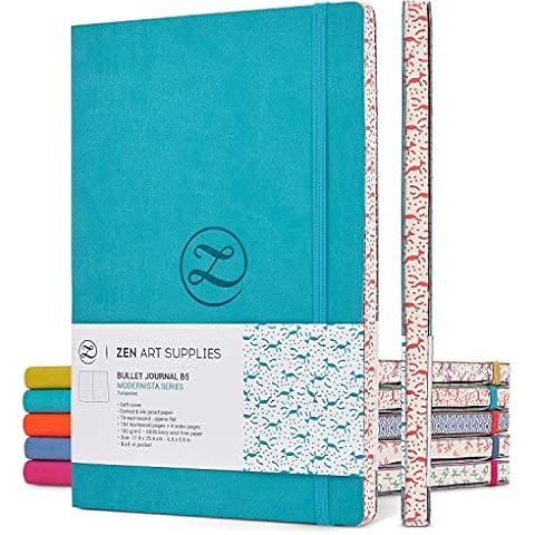 ZenART Large B5 Dotted Notebook with Soft Cover Cover