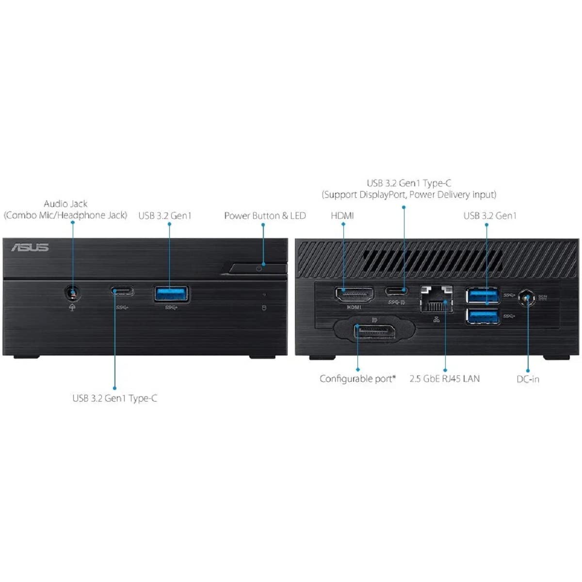 ASUS Mini PC PN51 ultracompact Barebone Mini pc with AMD Ryzen 7