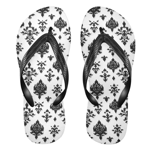 Flip Flop Sandals Gothic Pattern Print for Women Men Beach Outdoor XS