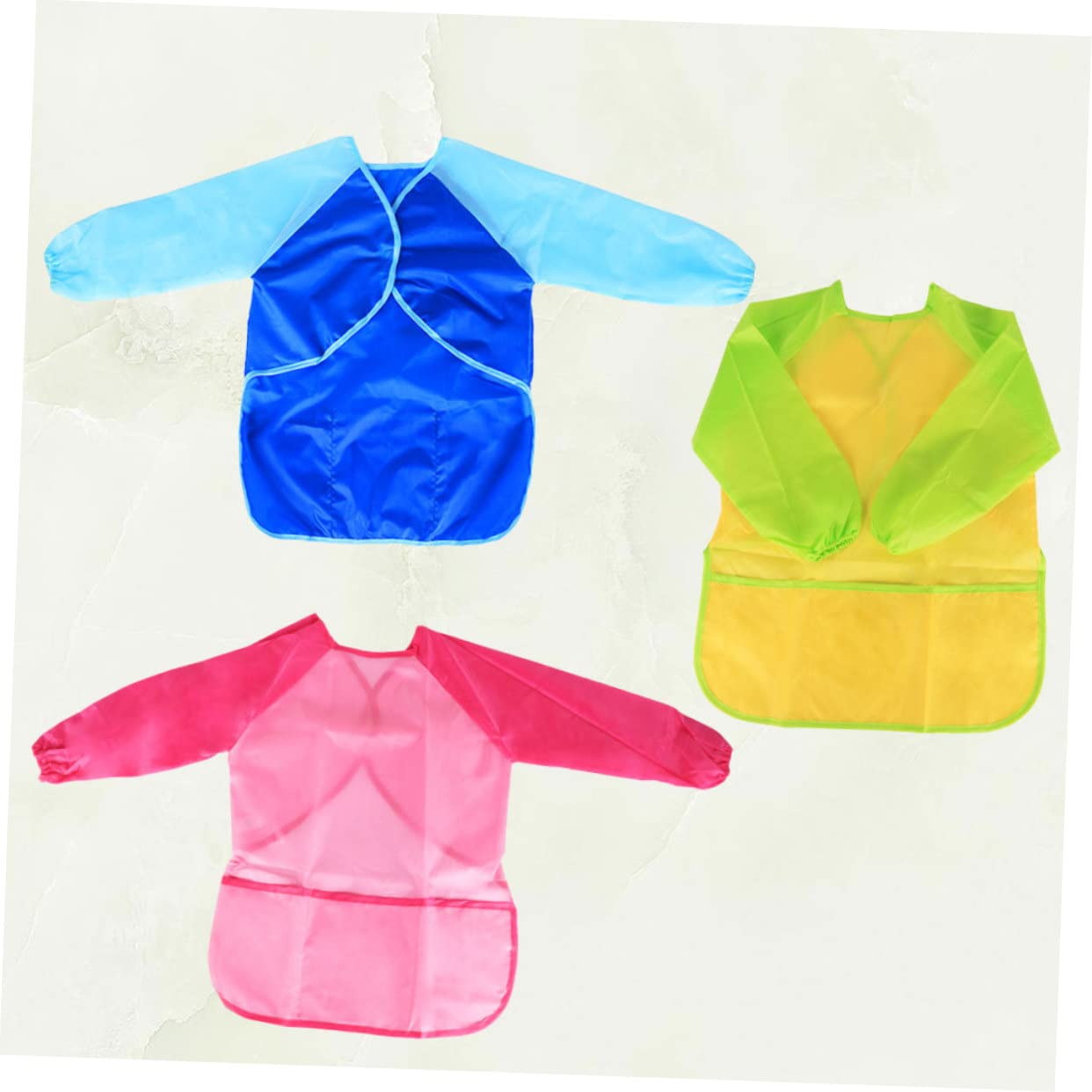 Abaodam 9pièces Tablier De Peinture Garçon Fille Blouse Étanche à Manches Longues Pour Activités Artistiques