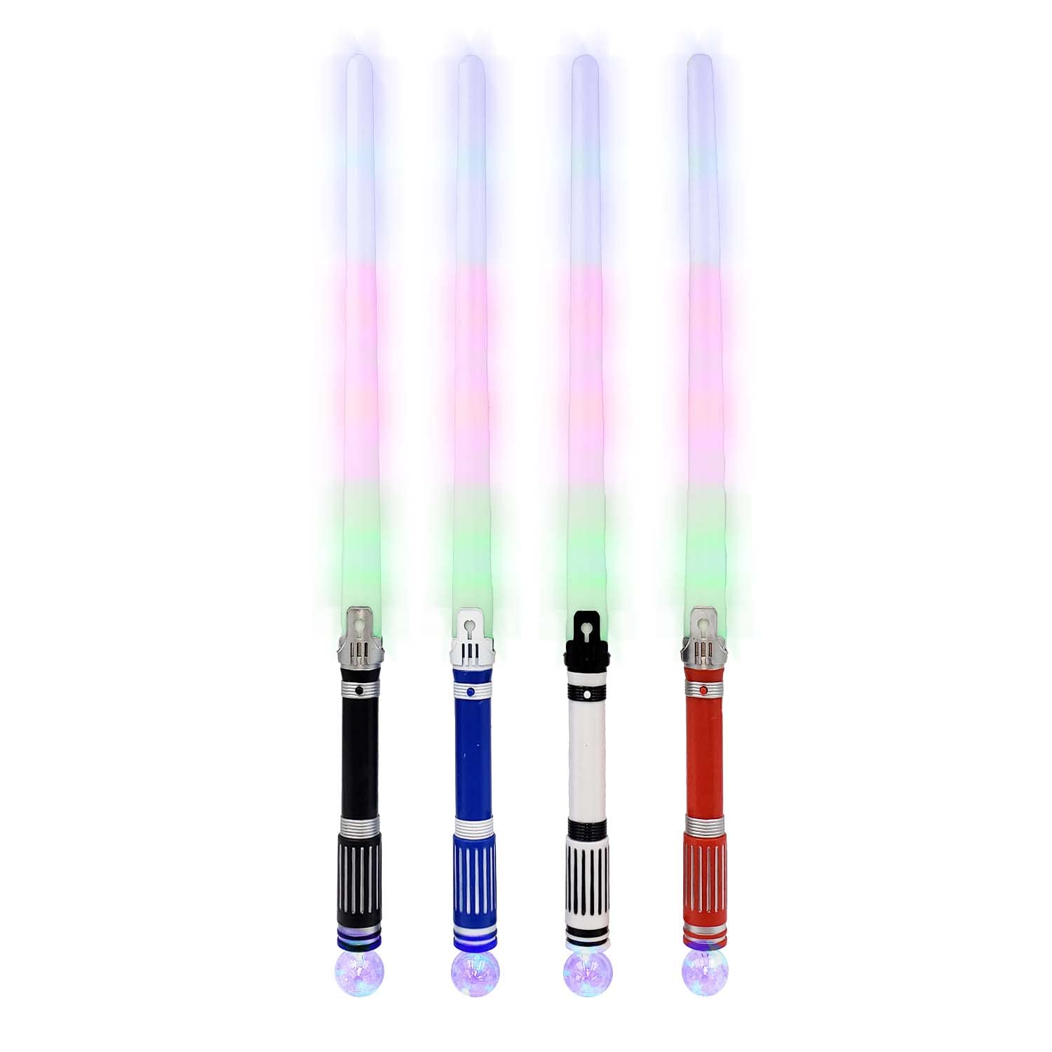 WeGlowLED Light Up Power Ball Swords -4-Pack