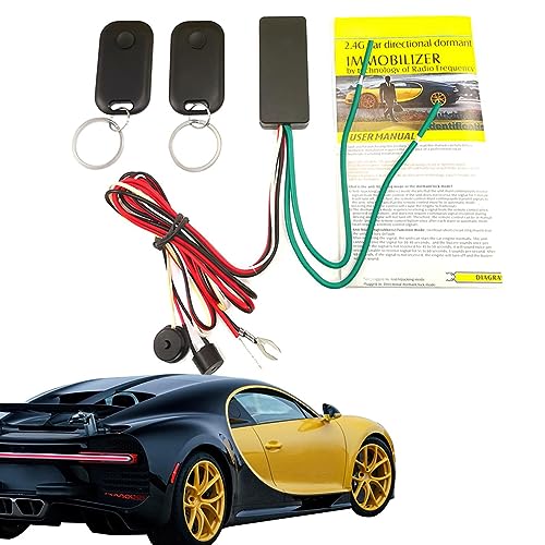 Inmovilizador de Motor para Coche - Alarma antirrobo para Motor Automotriz DC12V, Alarma de Control Remoto de Productos antirrobo de Coche para SUV, Vehículo Todoterreno,