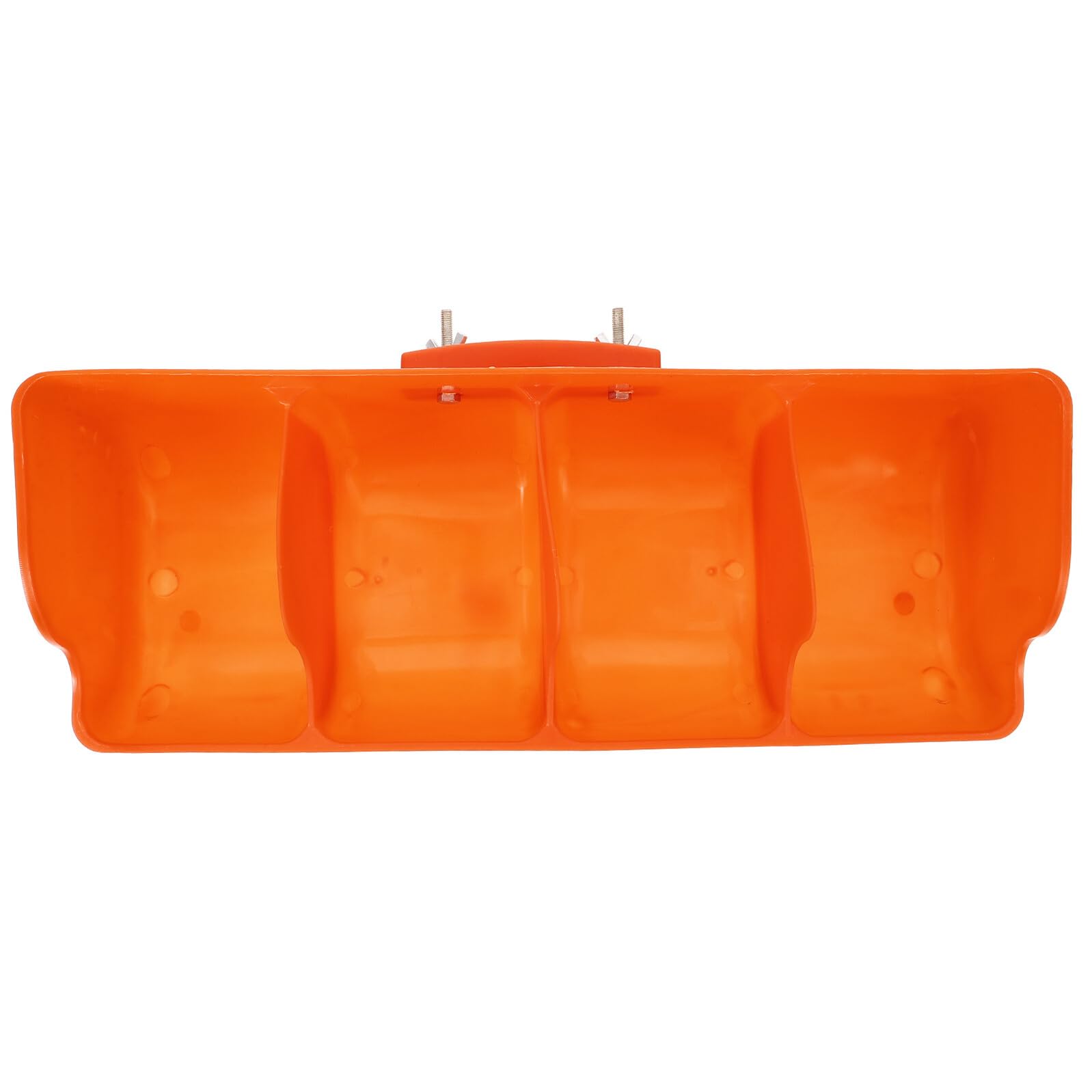Mangeoire à cochons en PP orange à compartiments pour élevage porcin - 8