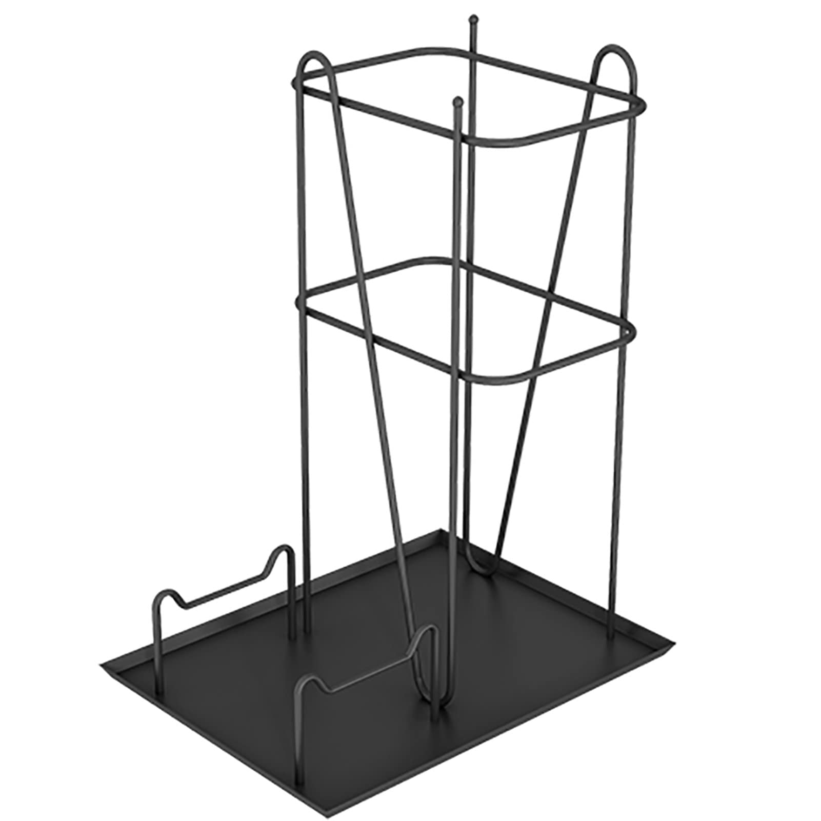 Porte-parapluies noir design irrégulier pour parapluie long et court