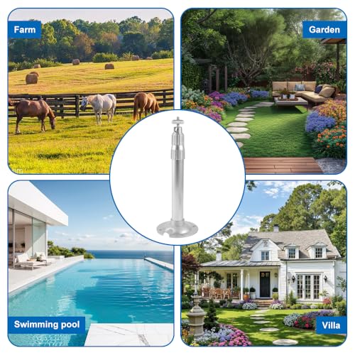 Minxulan Verstellbarer 20-40cm Halterungen für Mini Beamer, Digitalkamera, Camcorder, 360° Drehbar,Universal 1/4 Gewinde, Beamer Halterung Decke oder Wandhalterung, Metall Projektorhalterung(Silber)