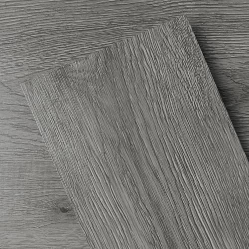 GreenFullHouse Selbstklebende Bodenfliesen Vinyl-Bodenfliesen Holzoptik zum Abziehen und Aufkleben, 2,0 mm 36 Dielen kratzfest, für Wohnzimmer Flur Büro Bodendielen (5,02m², Dunkelgrau)