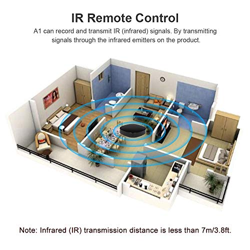 Docooler A1 Controle remoto residencial universal inteligente IR WiFi Controle remoto inteligente au