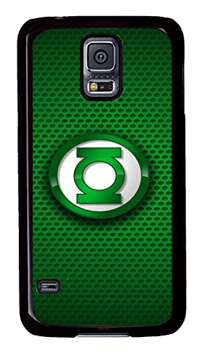 Samsung Galaxy S5 Caso, S5 Caso – Anti Scratch Funda Carcasa rígida para Samsung Galaxy S5 Linterna Verde Logo 2 Ultra Delgado Negro Carcasa rígida para Samsung Galaxy S5 I9600