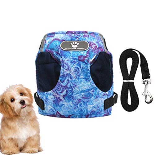 VILLCASE Dog Vest Harness and Leash Set for Walking Escape Proof Small Cat and Dog Harness Breathable Pet Pulling Strap… - Image 4