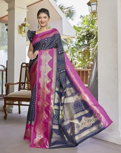 Image of Yashika Women's Banarasi Kanjivaram Art Silk Saree|Sarees for Women Ethnic Wear