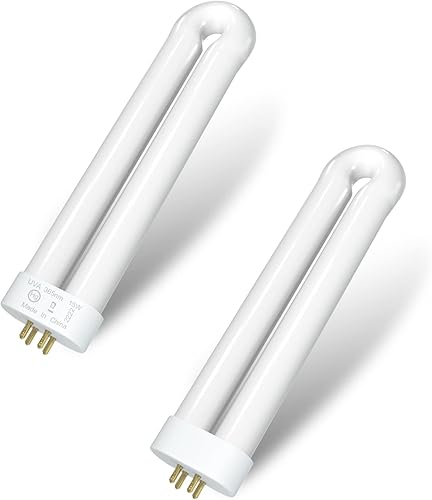 Dichroma Bombilla de repuesto para exterminador de insectos de 15 W con base de 4 pines, bombilla de tubo doble en forma de U Ful 15W-BL para