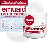 emuaid EMUAIDMAX Ointment for Itchy Skin, Maximum Strength Treatment for Athlete's Foot, Psoriasis, Jock Itch, Rash, Eczema, Cold Sores, Blisters, and Yeast Infection, 2oz
