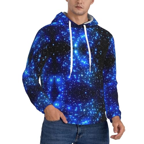 Sweat à capuche homme imprimé galaxie idéal trajets en week-end