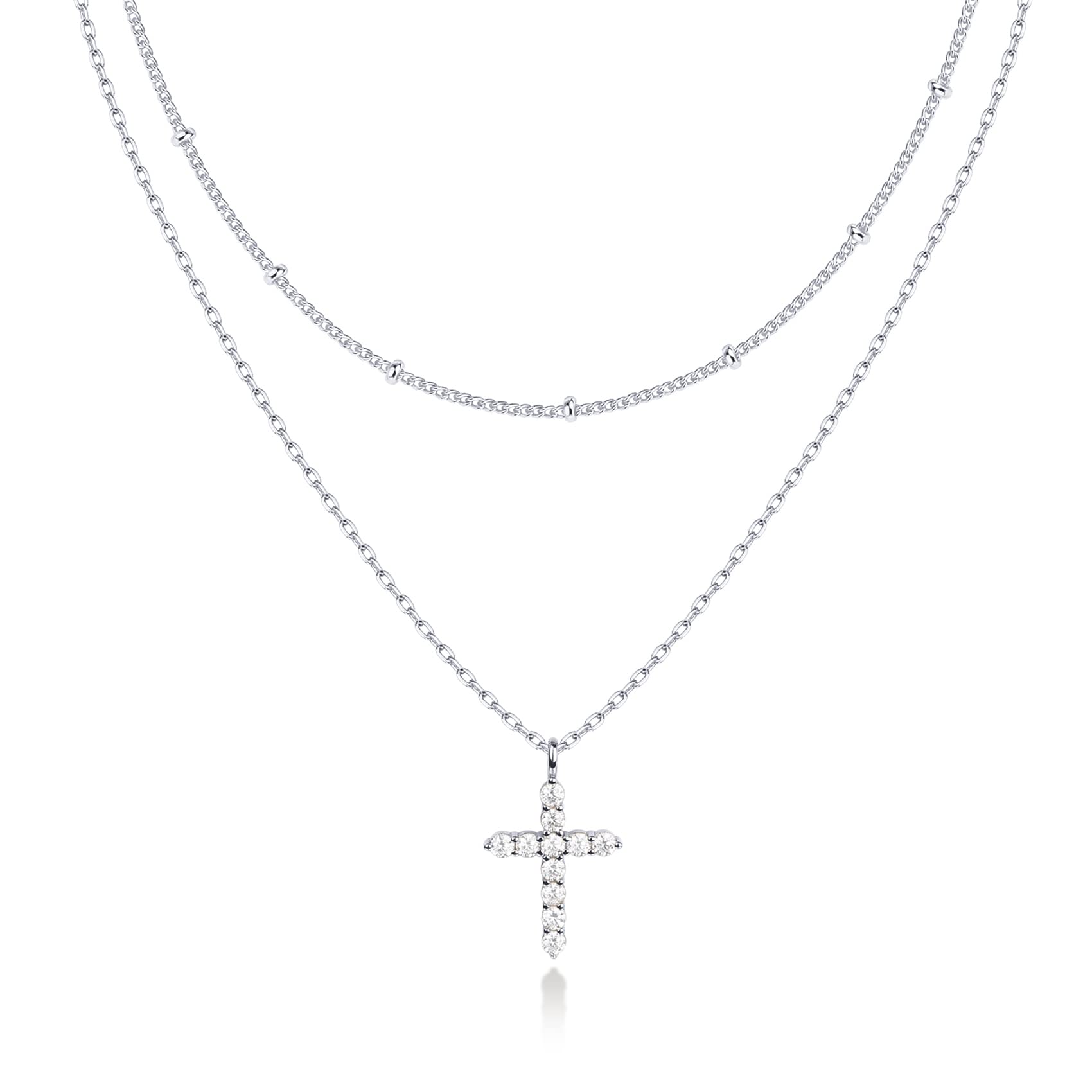 PAVOI14K Gold Plated Layering Necklaces | Stylish Minimalist Design Pendant Necklaces | Butterfly, Heart, Lock, Evil Eye, Coin, Lightning Bolt, Circle, Cross Pendants for Women