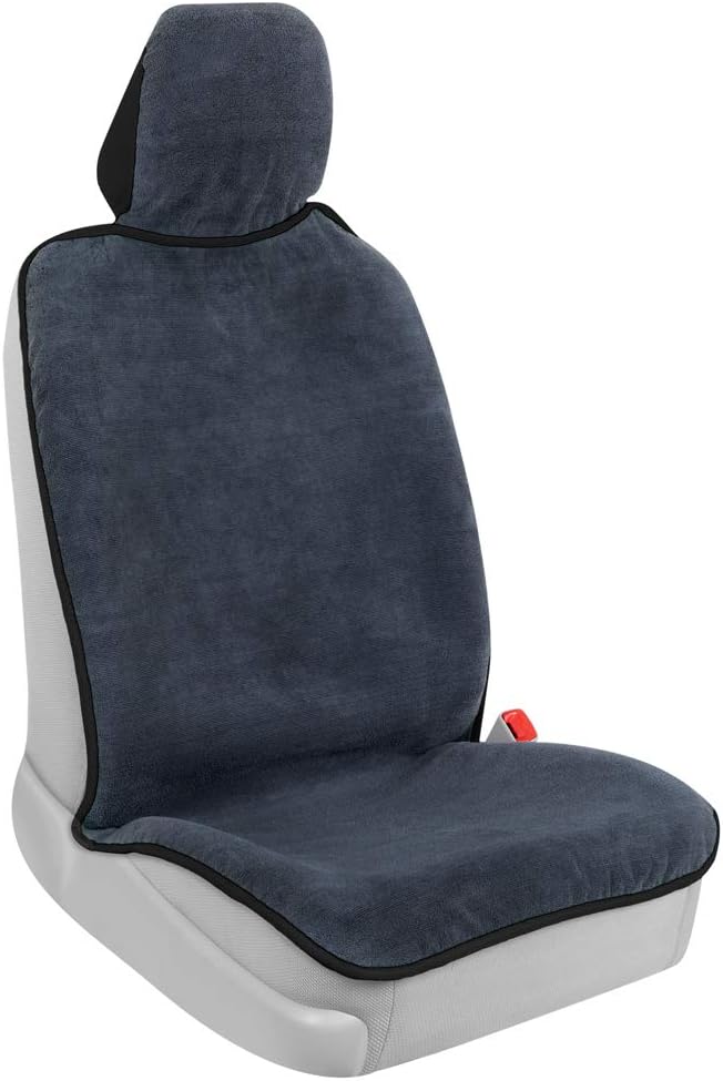 BDK UltraFit Waterproof Towel Seat Covers for Cars - 1 Piece Washable Cloth Car Seat Cover Towels Front Seats - Sweat Seats Protector for Gym, Swimming, Surfing, Running - Universal Fit for Most Cars