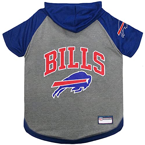 Pets First NFL Buffalo Bills Hoodie for Dogs & Cats. NFL Football Licensed Dog Hoody Tee Shirt, Medium. Sports Hoody T-Shirt for Pets. Licensed Sporty Dog Shirt (BUF-4044-MD) by Pets First - Used condition - US$9.50