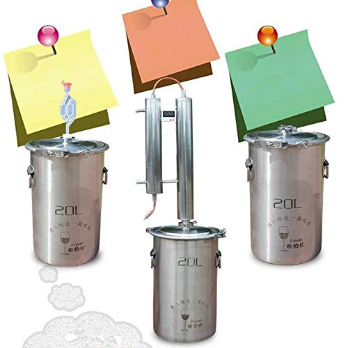 12-60L Home Water Distiller Moonshine Alcohol Copper Still Spirits Ethanol Oil Boiler Brew Kit