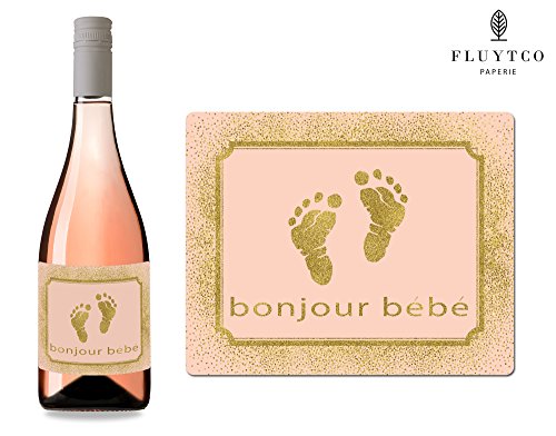 Welcome Baby Set Of 8 Bonjour Bebe Wine Water Bottle Labels Girl Baby Shower Gift Favors Pregnancy Announcements Decorations Buy Online In Bahamas At Bahamas Desertcart Com Productid