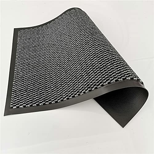 Prime Plus Heavy Duty Barrier Mat Non Slip Door Mat Rubber Mats Floor Mats Kitchen Rugs Washable Carpets Light Weight Rubber Multi Color And Sizes Non-Slip (60 x 150 cm, Grey)