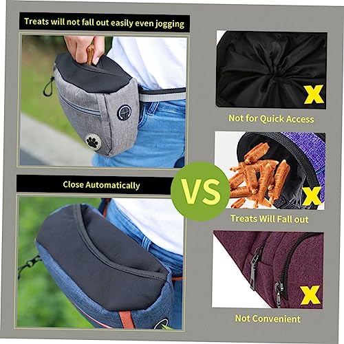 BESPORTBLE Hundetrainings Bauchtasche aus Strapazierfähigem Material mit Herausnehmbarem Innenbeutel und D-Ring für Spaziergänge und Training