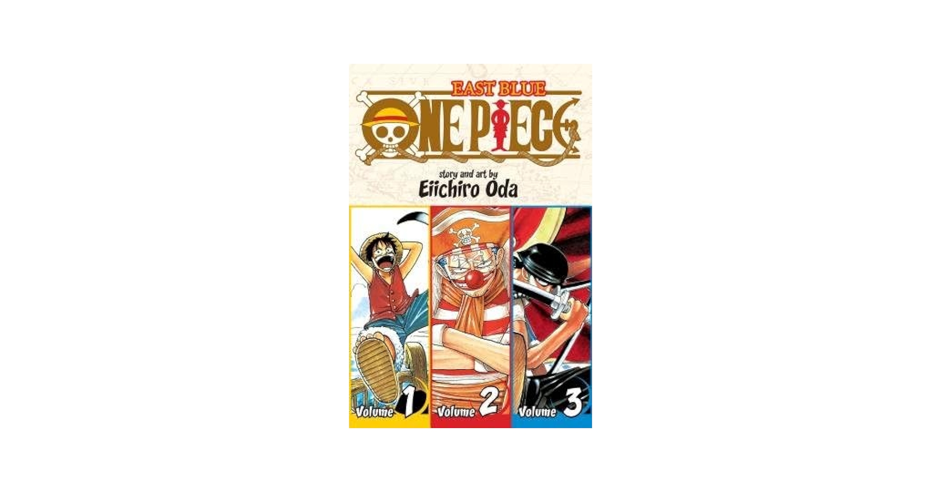 One Piece Volumes 1-3( East Blue)[1 PIECE EAST BLUE VOLUMES