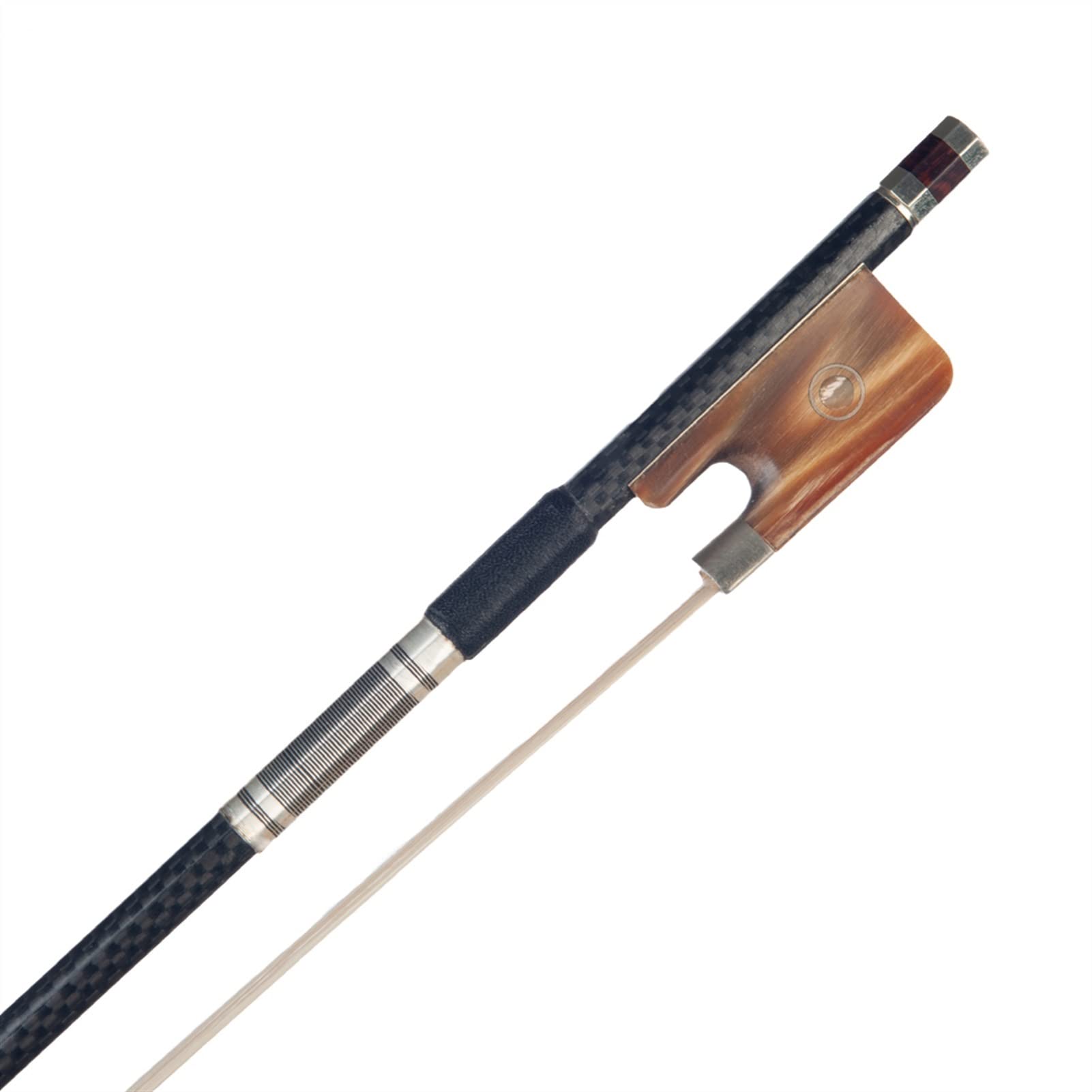 TSTS Grid Carbon Fiber Viola Bow 15 '' O 16 '' Bianco Mongolia Cavallo Capelli Capelli Cupronickel Accessori Fiocco Professionale Violino