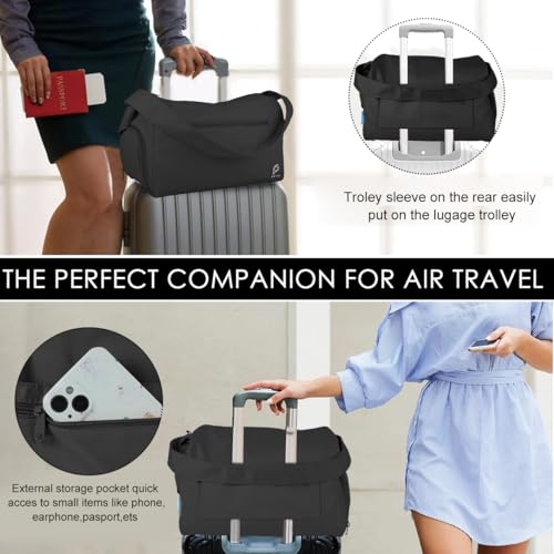 Image of PALAY Gym Bag with Shoe Compartment Waterproof Travel Duffle Tote Carry