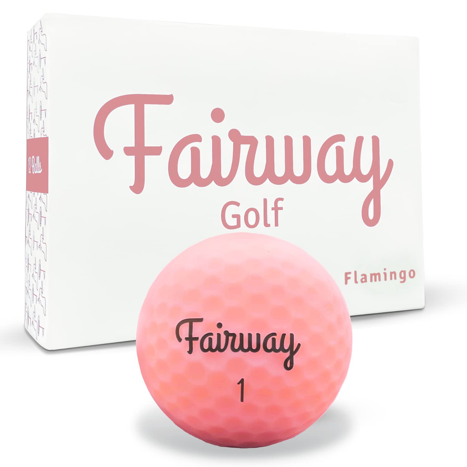 Amazon.co.jp: Fairway Golf フラミンゴ マットピンク ゴルフボール