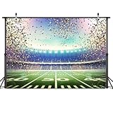 Dudaacvt 7x5FT Super Bowl Backdrop, Vinyl Material, Red, White and Blue, Super Bowl Sunday Party, Photography Background, Birthday Backdrop