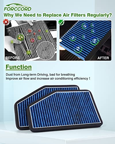 Image of 2-Pack Cabin Air Filters for Escape 2007-12, Tribute 2008-11, Mariner 07-11 | Replace#CF10548,Cabin Filter Automotive Replacement Passenger Compartment Air Filters Car Accessories