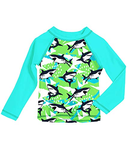 UNIFACO Toddker Boy Swim Shirt Long Sleeve Rash Guard Beach Surfing Top Swimming Clothing