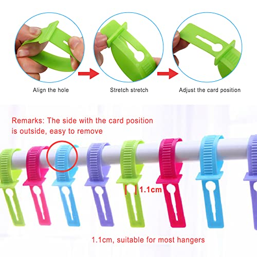 HLIWS Laundry Pegs-20 pcs Washing Line Non Slip Pegs(5 colors),8 pcs Silicone Clothes Hanger Fixed Hook(4 colors),Stops hangers from blowing away - Image 3