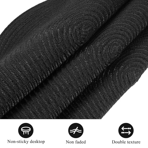 Pauwer Round Placemats and Coasters Set of 6 - Image 3
