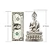 Ornerx Thai Sitting Buddha Statue for Home Decor Ivory 6.7 