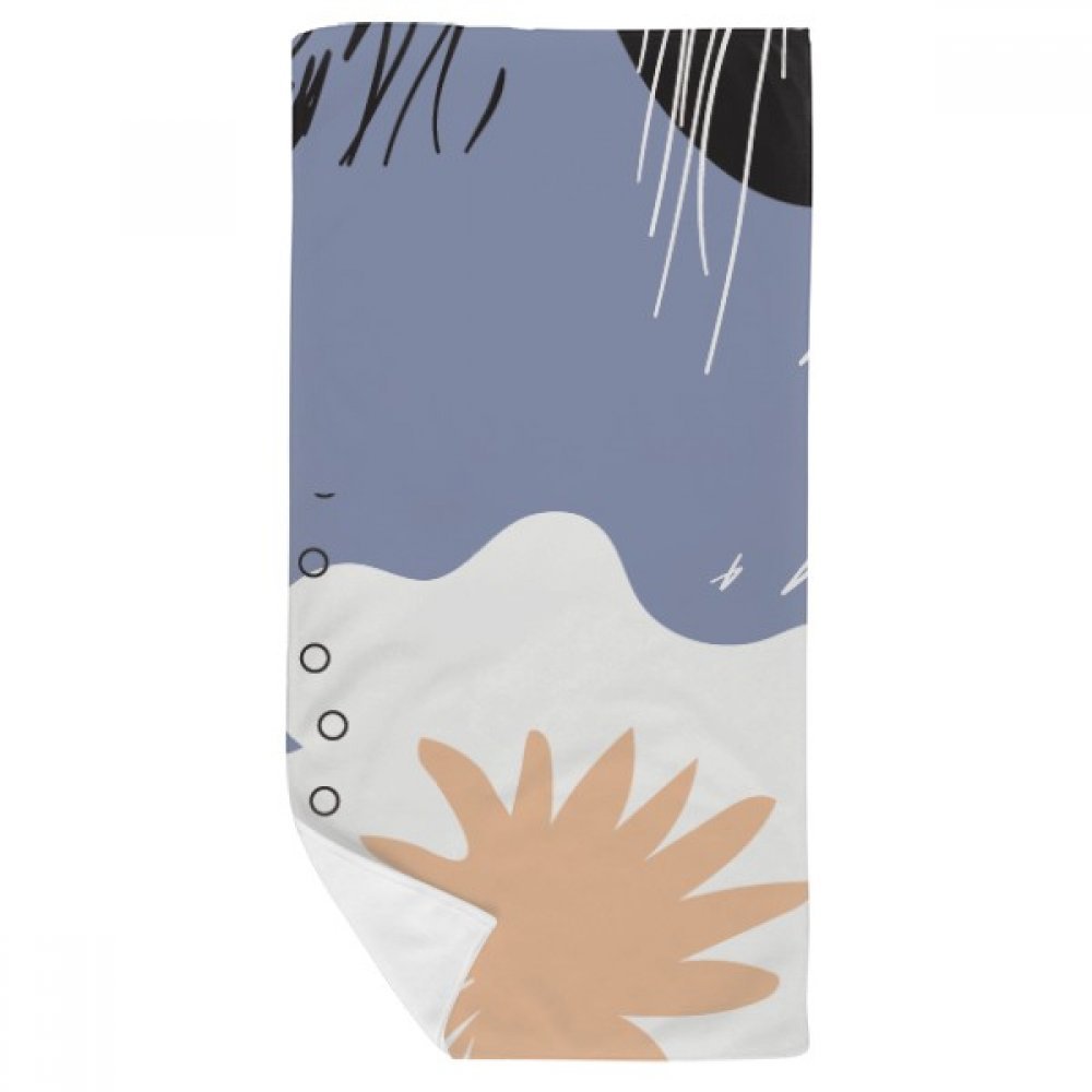 Serviette de bain douce 35x70cm violet abstrait pour la toilette quotidienne