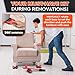 Furniture Lifting Tool Set – Heavy Duty Furniture Lifter Tool with 360° Sliders, 11.9