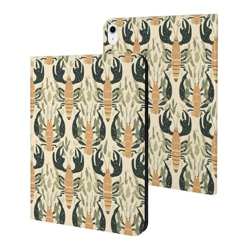 Étui iPad 10e génération motif homard abstrait pour protéger votre tablette au bureau ou en voyage