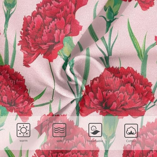 Joisal Colorful Toddler Girls Underwear 2t Cotton Panties Little Girl Red Carnation Flowers Pink Briefs Underpants3