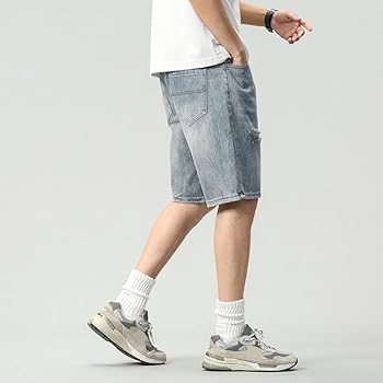 Amazon | ハーフパンツ メンズ 夏 デニム ワイドパンツ ショート