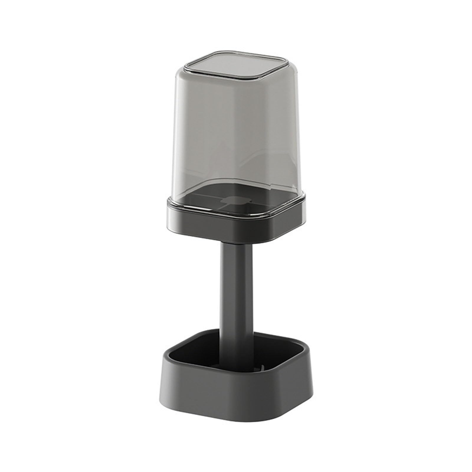 Electric Toothbrush Stand with Drainage Space-Saving Adjustable Shelf for Multiple Hygiene Products Holder Electric Storage Bathroom Adjustable with Cover Drainage Hygienic Rack Removable Lid Care Cup