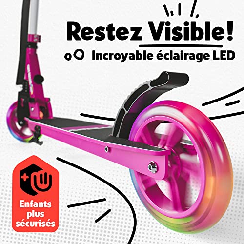 Monopattino Apollo Skyracer Con Ruote LED - Pieghevole, Regolabile, Per Bambini 6+ - Foto 2