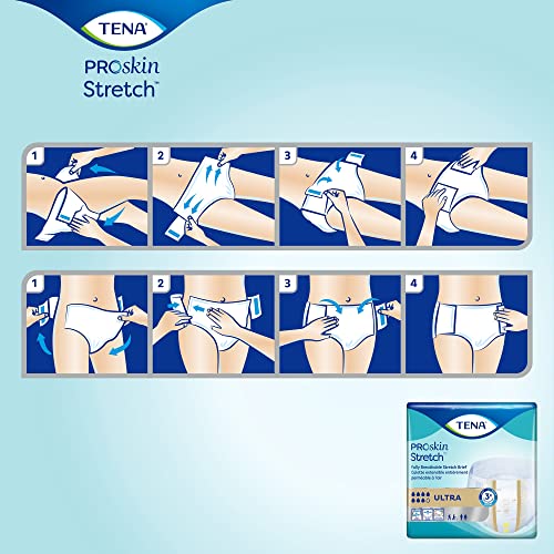TENA Stretch Ultra Briefs, Heavy Absorbency, Large, XL, 72 ct | Disposable, Incontinence - image 6