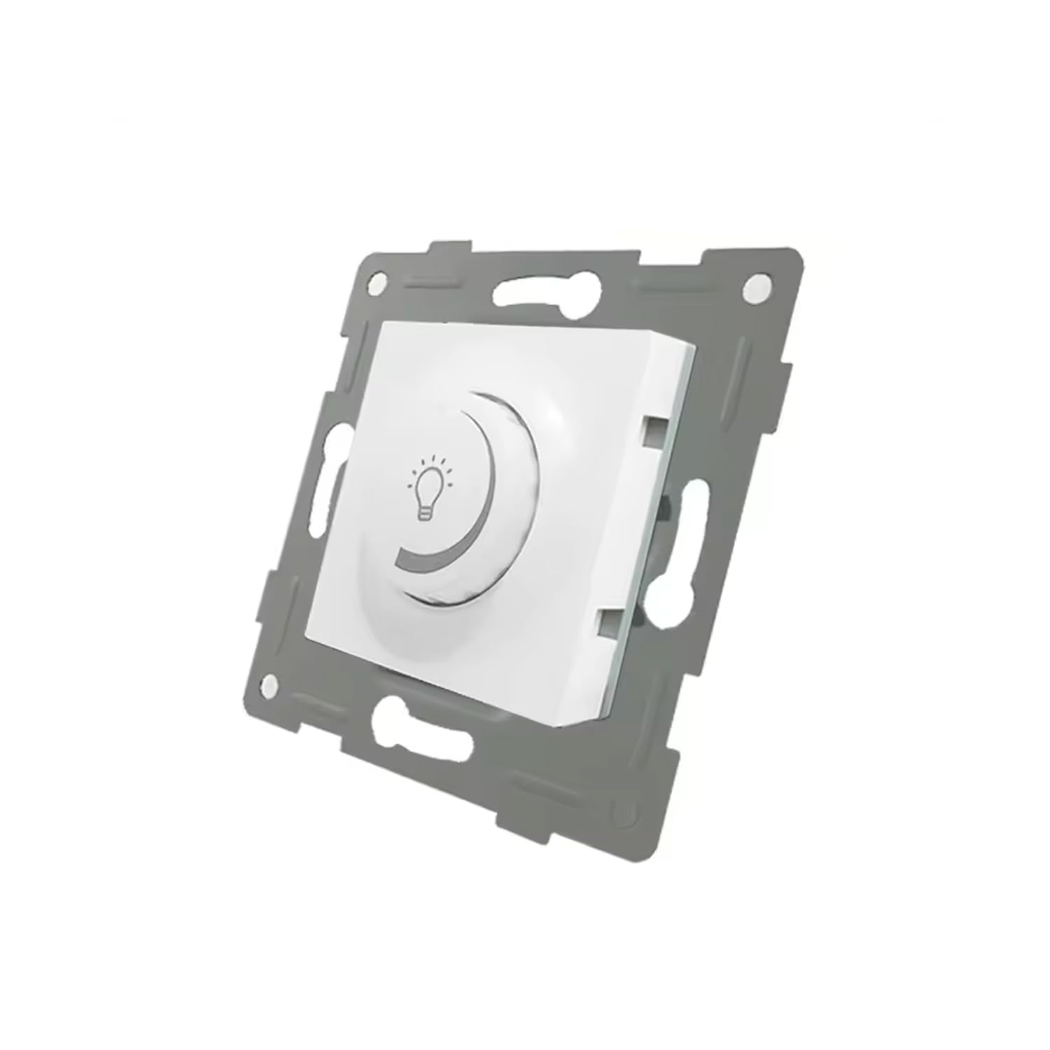 VoltShine Variateur - Variateur encastrable pour lumières LED, blanc, permet de régler l'intensité lumineuse, compatible avec différents types de LED. *