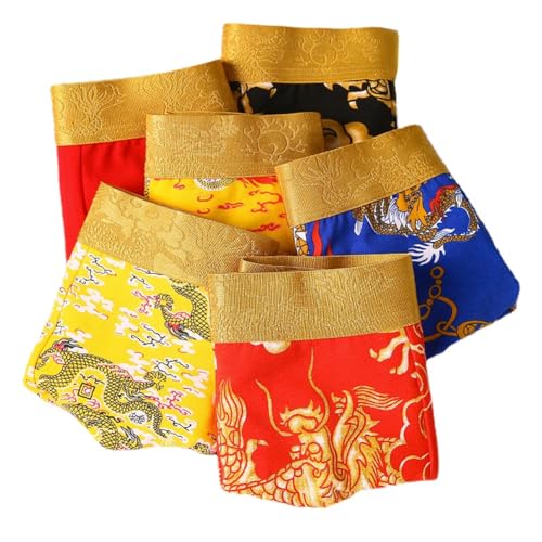 Dragons Mens Boxer Briefs Multiple Colours Breathable Cotton Underwear Comfy Soft Stretch Boxer Trunk Pack