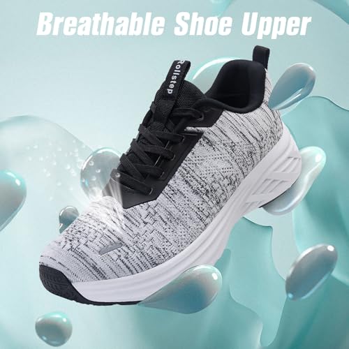 Image of Wide Toe Box Shoes Women Sneakers Extra Wide Width Arch Support Non-Slip Tennis Athletic Ultralight Running Shoes for Women Walking Diabetic Plantar Fasciitis Footwear 6-12