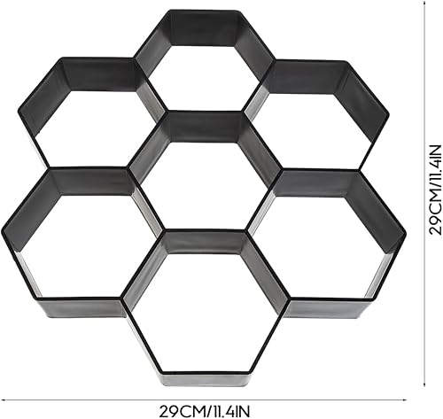 Miniatura 7 de Operitacx Moldeo de camino Molde de piso Molde de baldosas Molde de pavimento Molde de pavimento Molde de pavimento Molde de pavimento DIY Moldes de