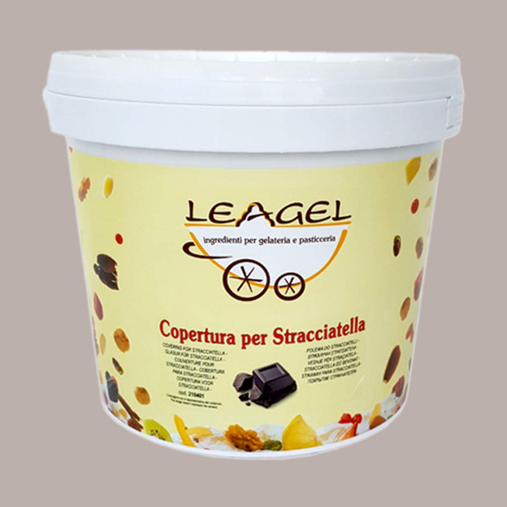 Stracciatella Copertura al Cioccolato Fondente per Gelato Leagel - 5 Kg -