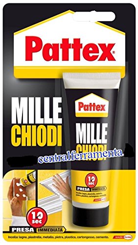 PATTEX Colla Montaggio Millechiodi Original Acrilico Forte Presa Resiste All'Umidità